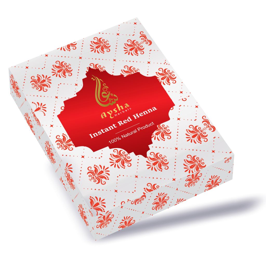 Instant Red Henna Cone 6pcs Box