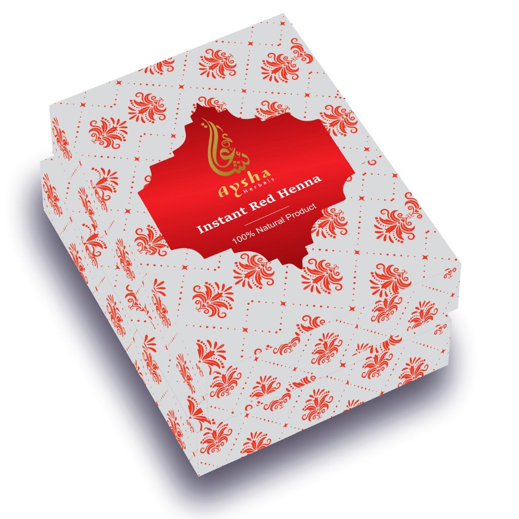 Instant Red Henna Cone 6pcs Box