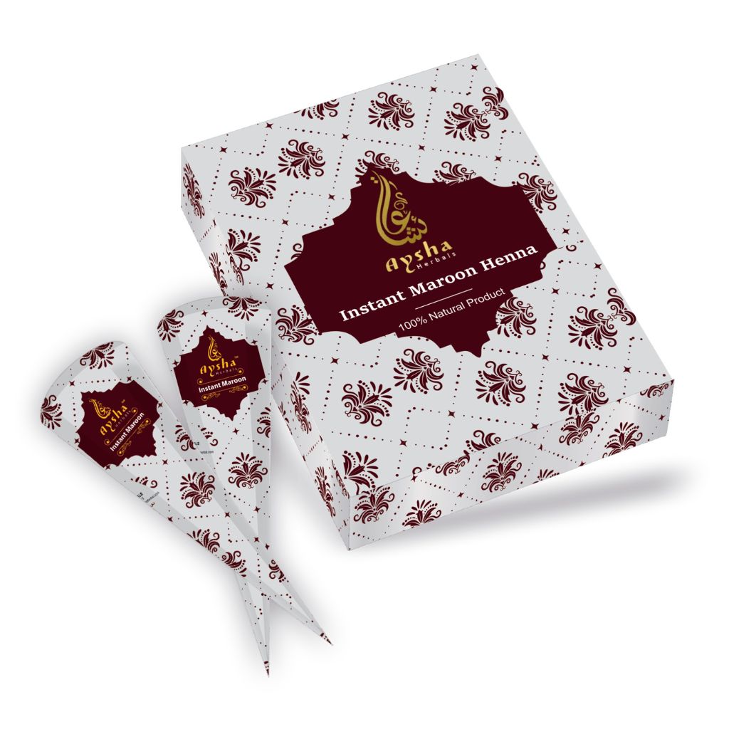 Instant Maroon Henna 6pcs Box