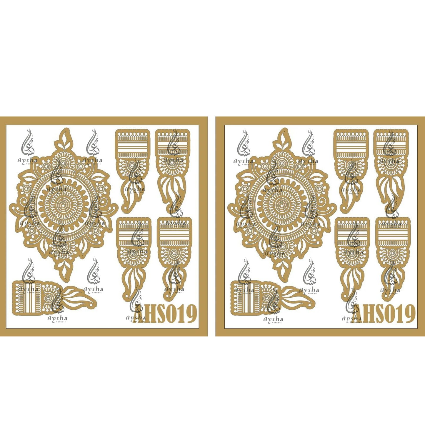 Mehendi Stencil AHSO19