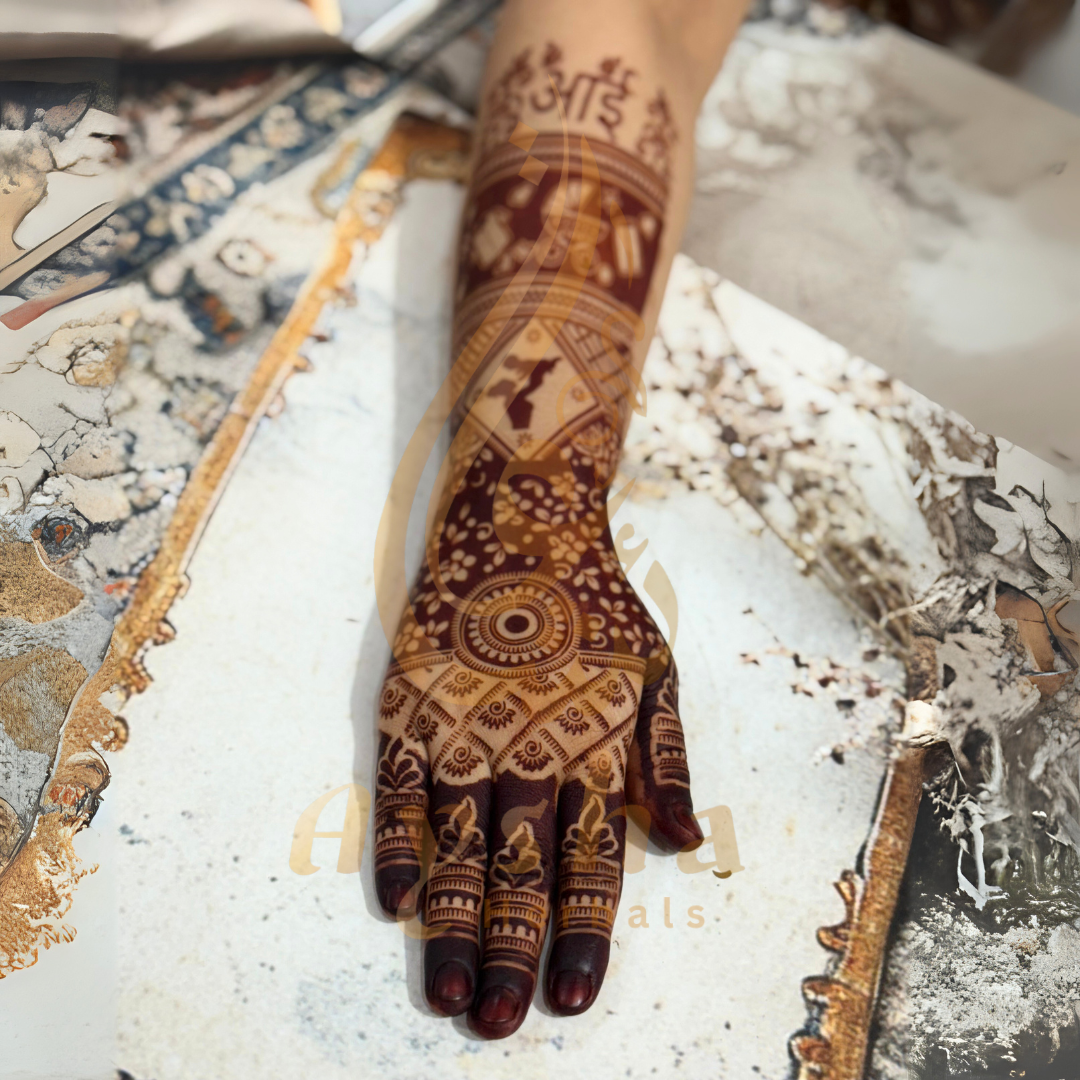 Baby Shower Mehndi Stencil AHBS03