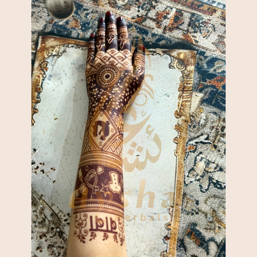 Baby Shower Mehndi Stencil AHBS03