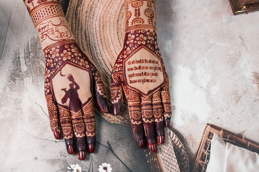 Karwachauth Mehendi Stencil AHKD04