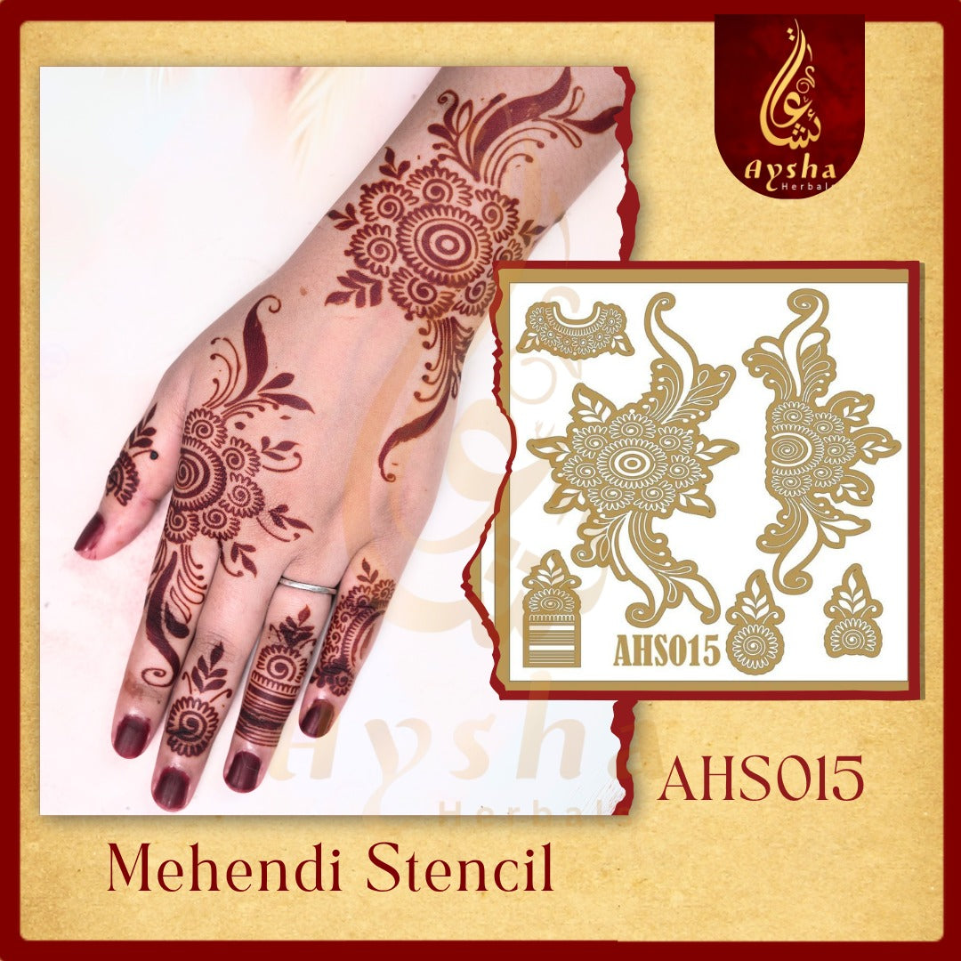 Mehendi Stencil AHSO15