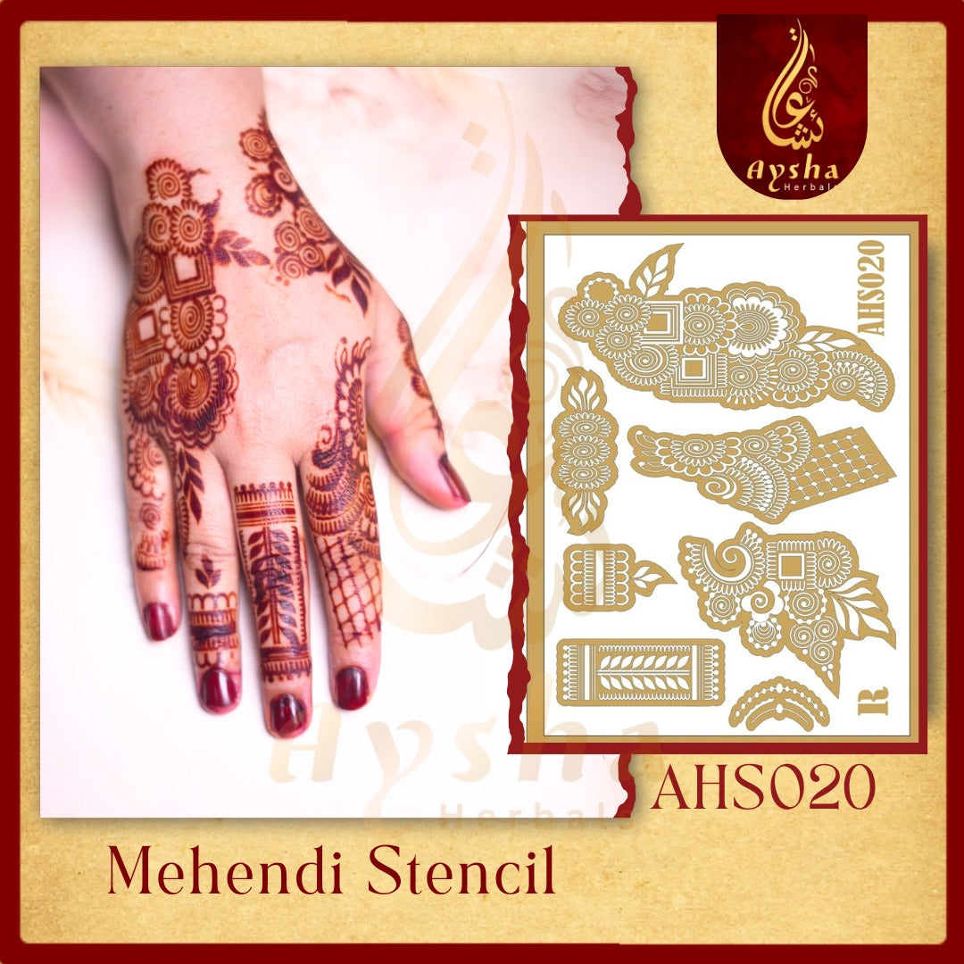 Mehendi Stencil AHSO20