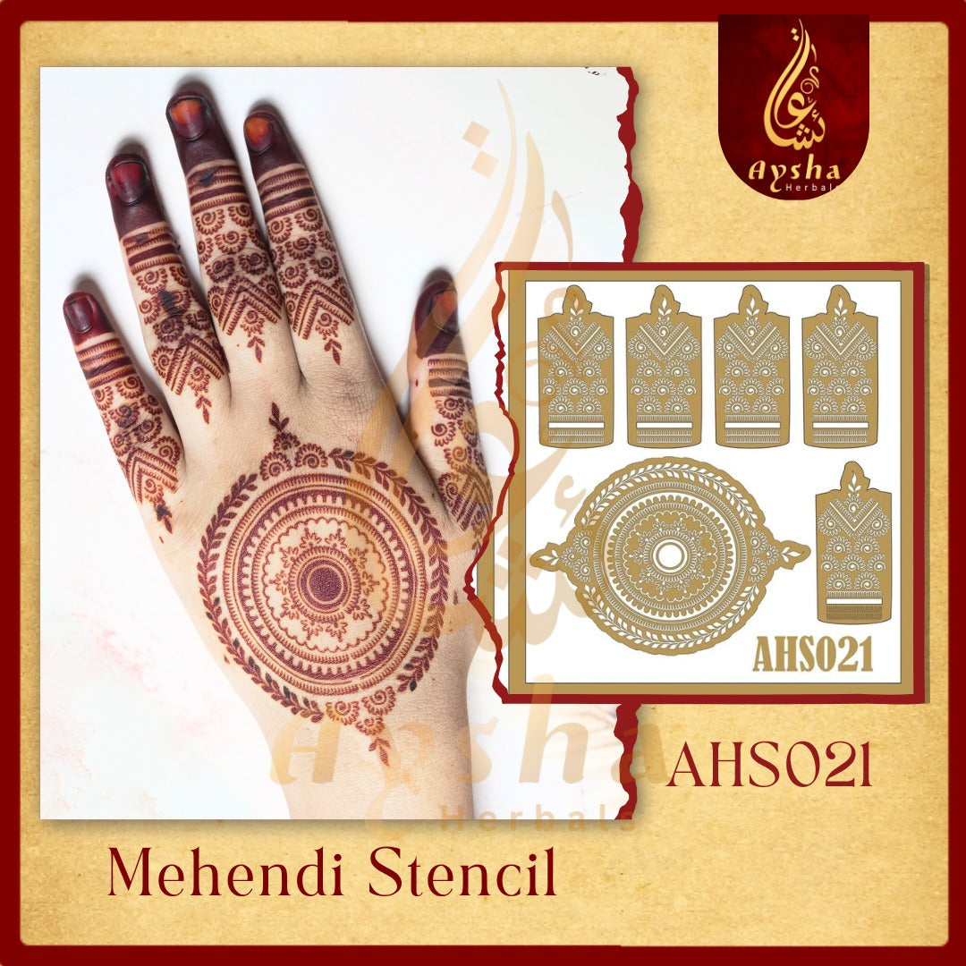Mehendi Stencil AHSO21