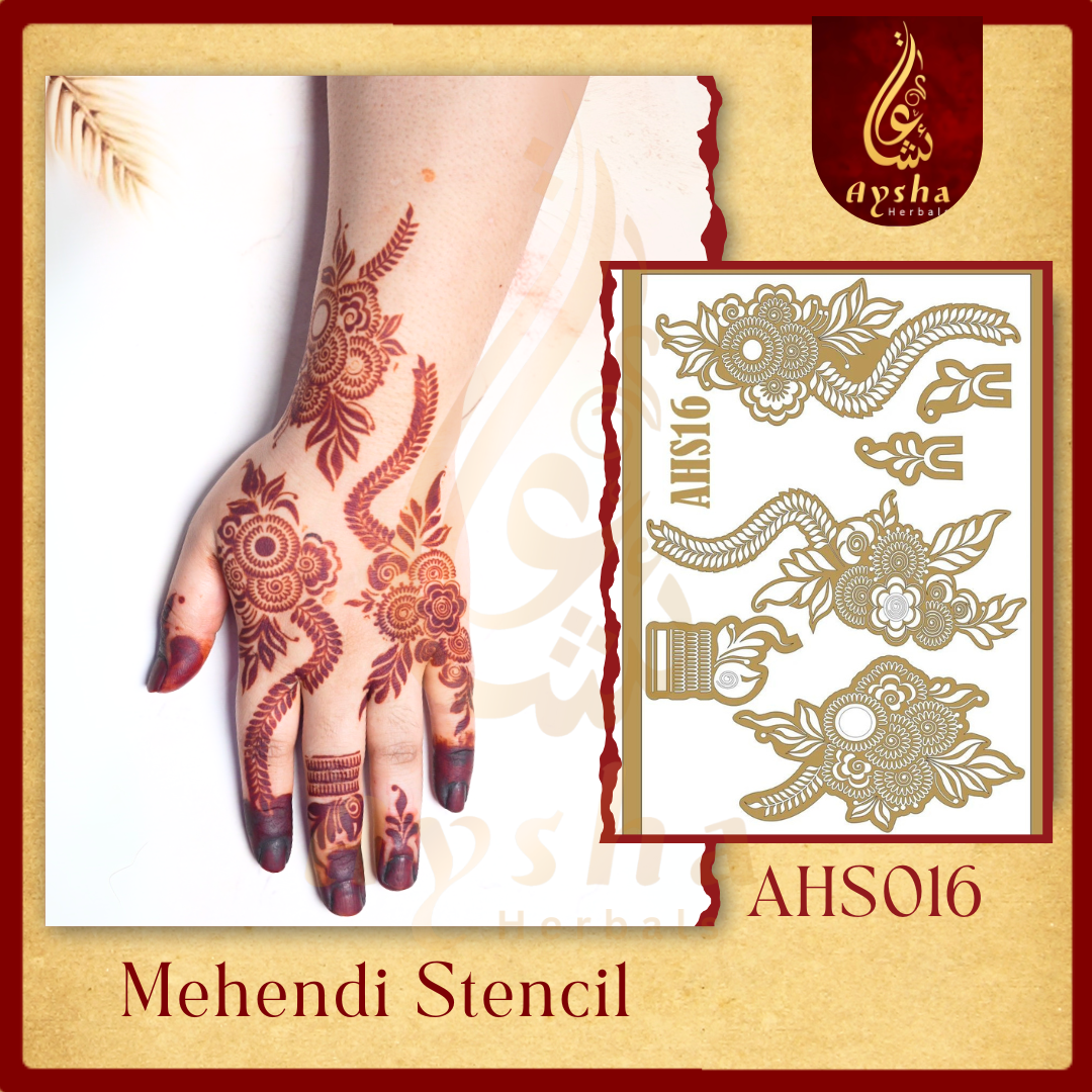 Mehendi Stencil AHSO16