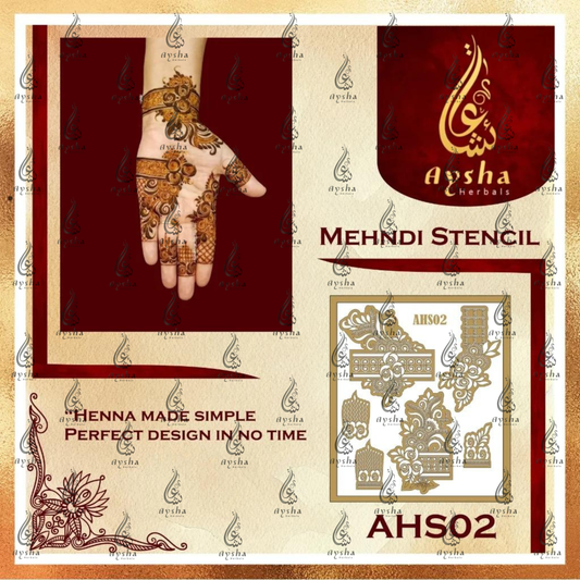 Mehendi Stencil AHSO2