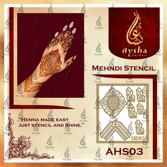 Mehendi Stencil AHSO3