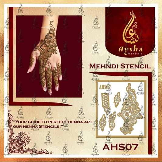 Mehendi Stencil AHSO7