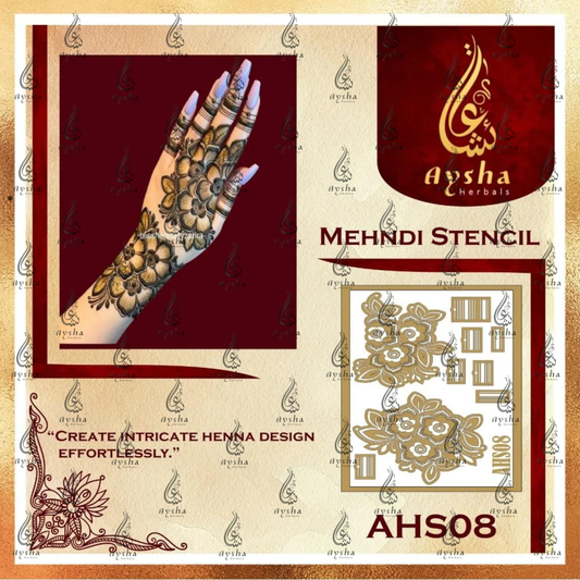 Mehendi Stencil AHSO8