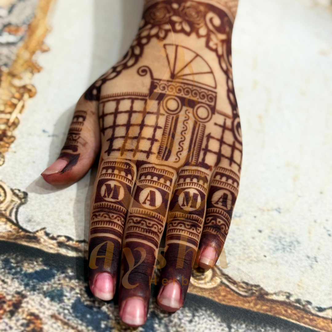 Baby Shower Mehndi Stencil AHBS01