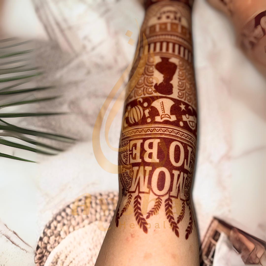 Baby Shower Mehndi Stencil AHBS01