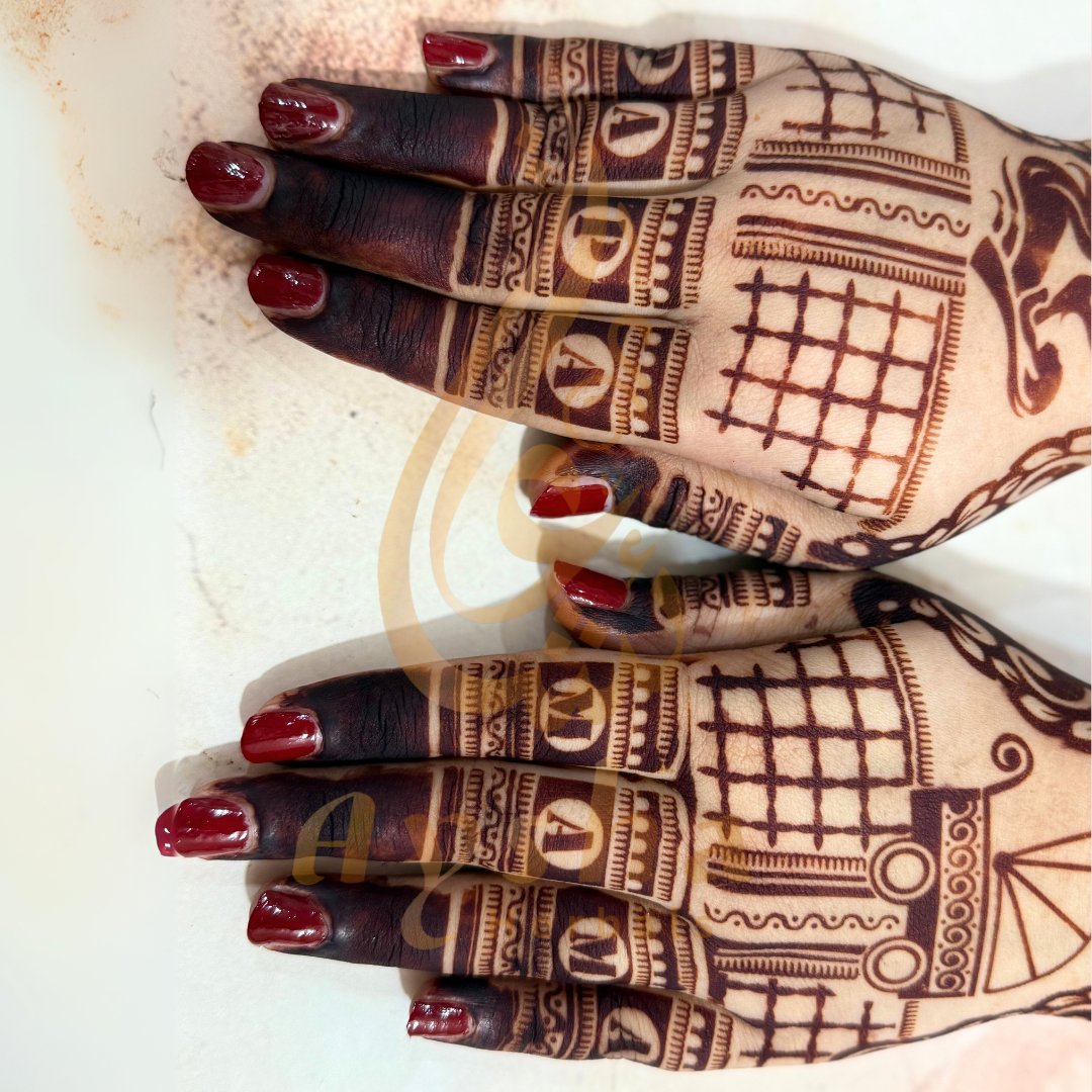 Baby Shower Mehndi Stencil AHBS01