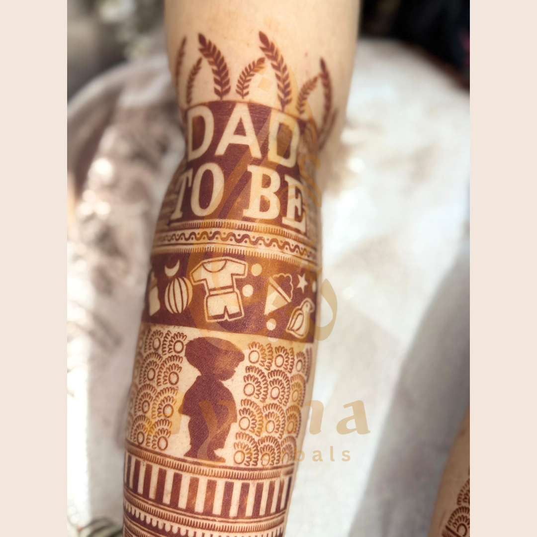 Baby Shower Mehndi Stencil AHBS01