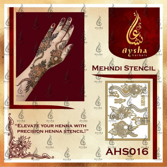 Mehendi Stencil AHSO16