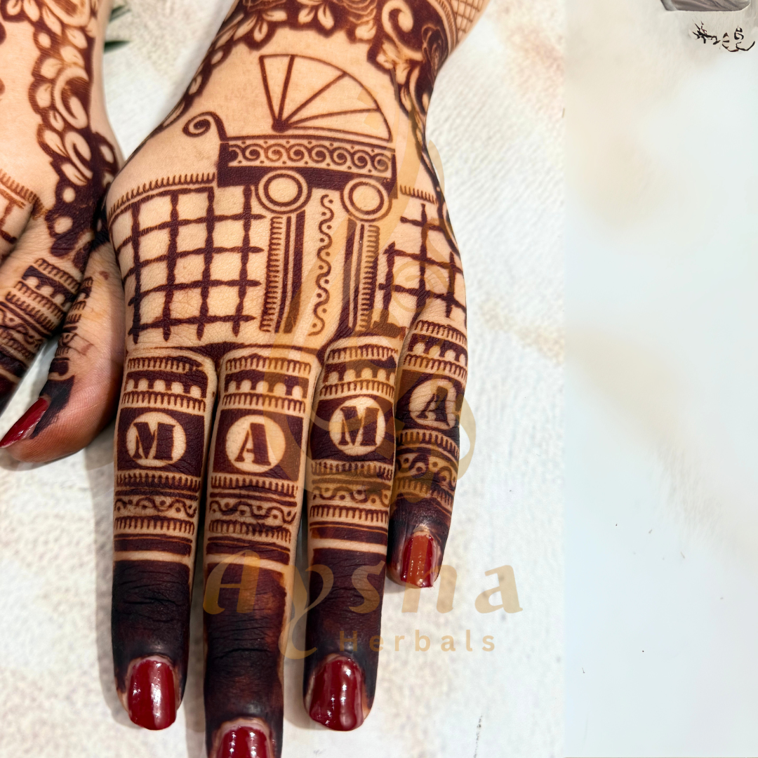 Baby Shower Mehndi Stencil AHBS01