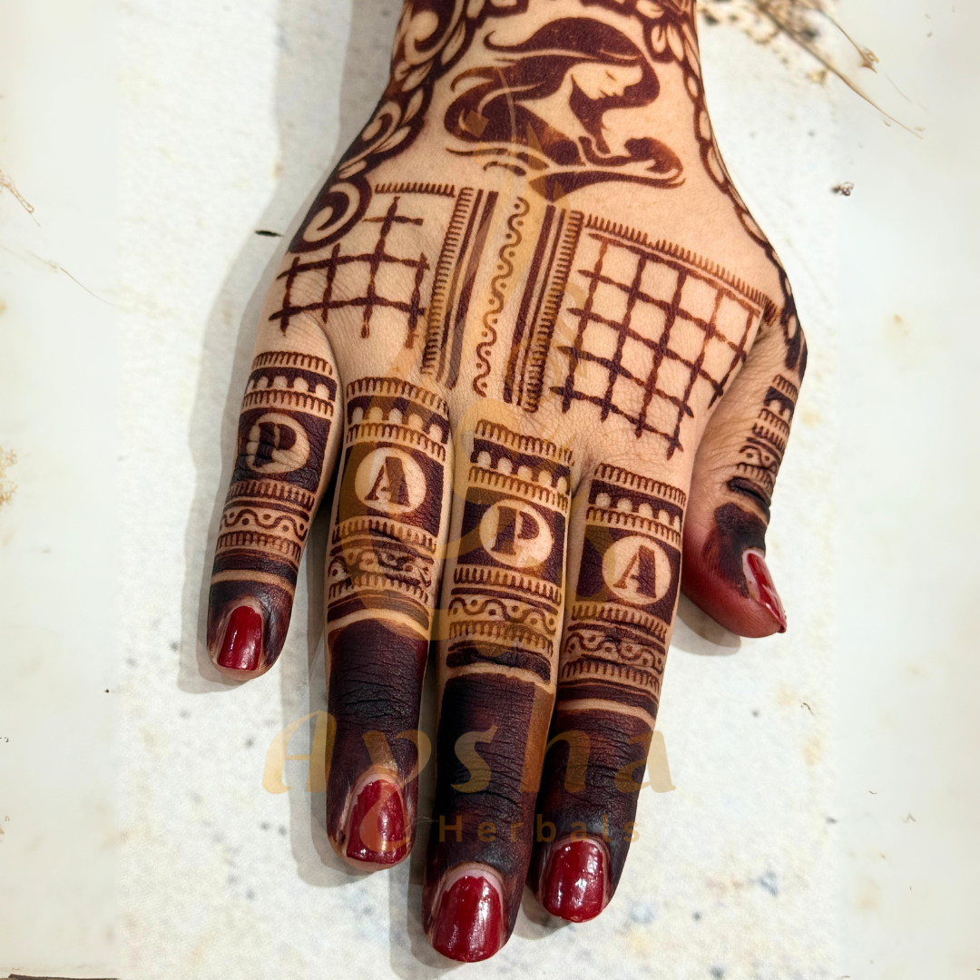 Baby Shower Mehndi Stencil AHBS01