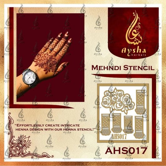 Mehendi Stencil AHSO17