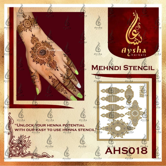 Mehendi Stencil AHSO18