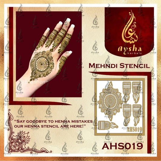 Mehendi Stencil AHSO19