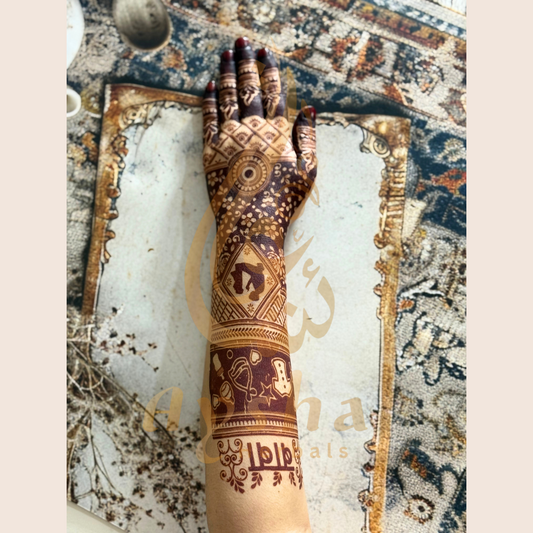 Baby Shower Mehndi Stencil AHBS03
