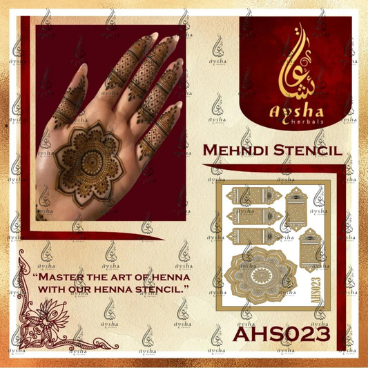 Mehendi Stencil AHSO23