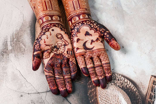 Karwachauth Mehendi Stencil AHKD02