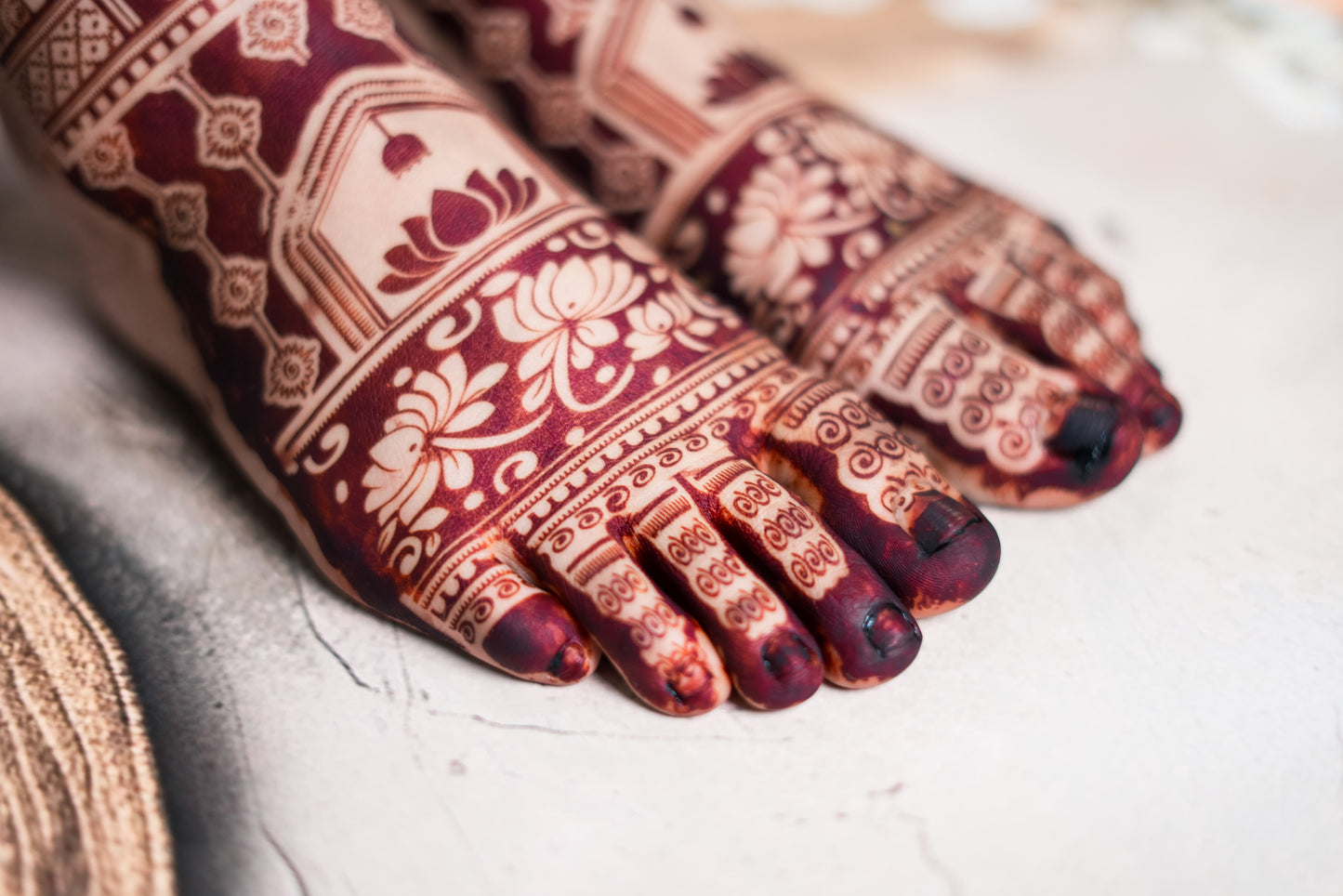 Foot Mehendi Stencil AHBF02