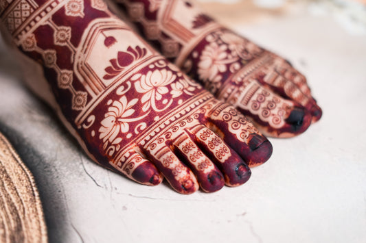 Foot Mehendi Stencil AHBF02