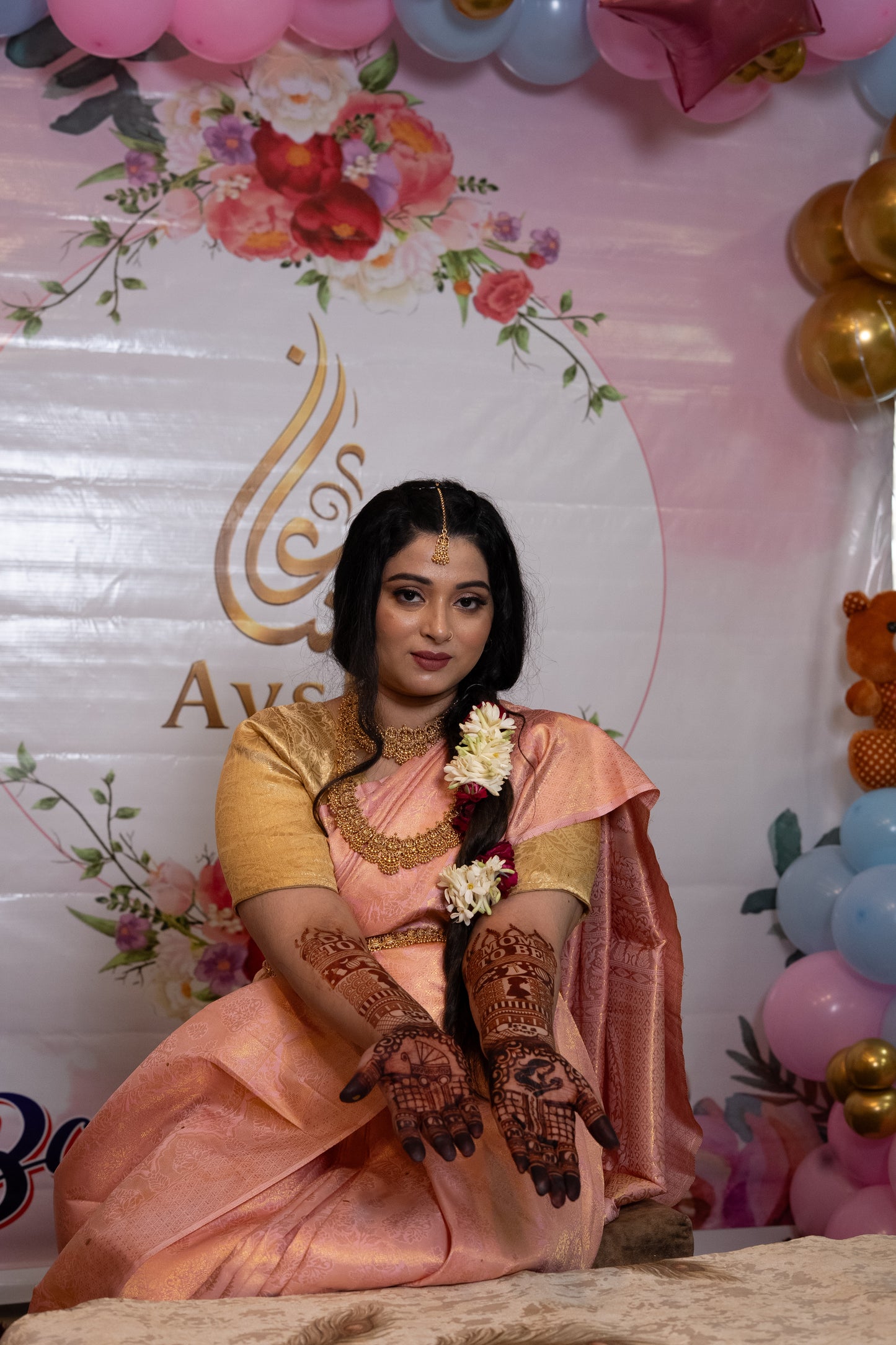 Baby Shower Mehndi Stencil AHBS02
