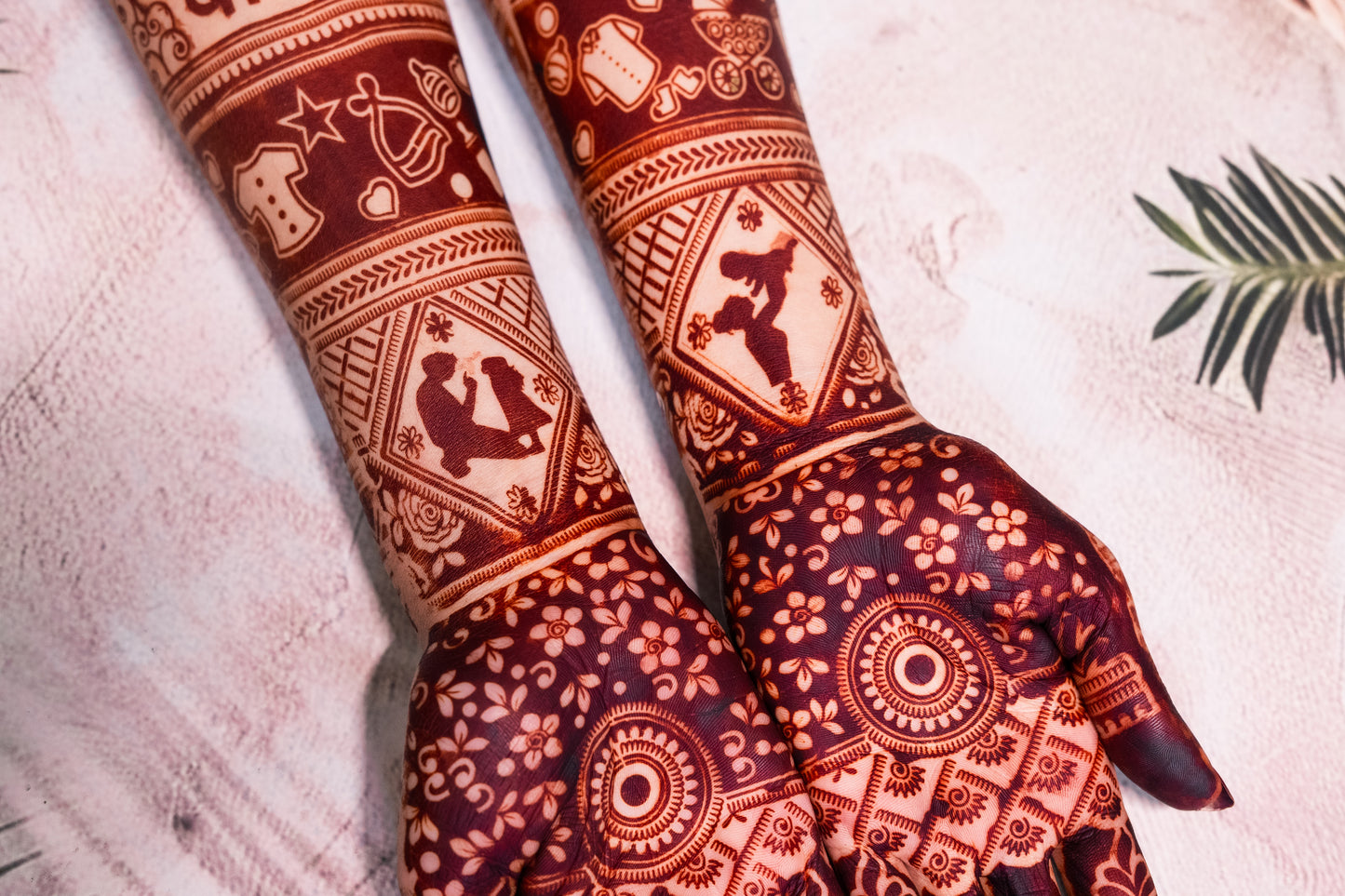 Baby Shower Mehndi Stencil AHBS03