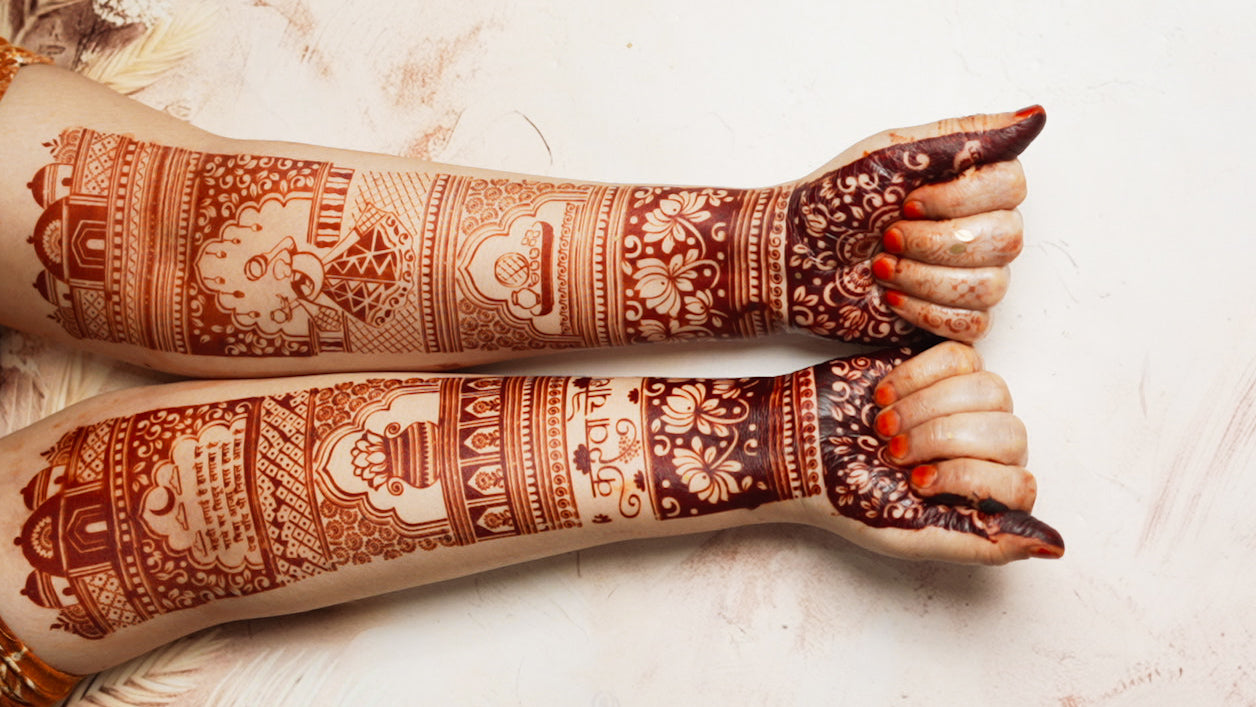 Karwachauth Mehendi Stencil AHKD01