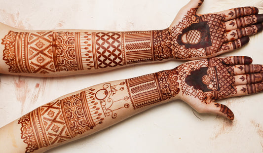 Karwachauth Mehendi Stencil AHKD03