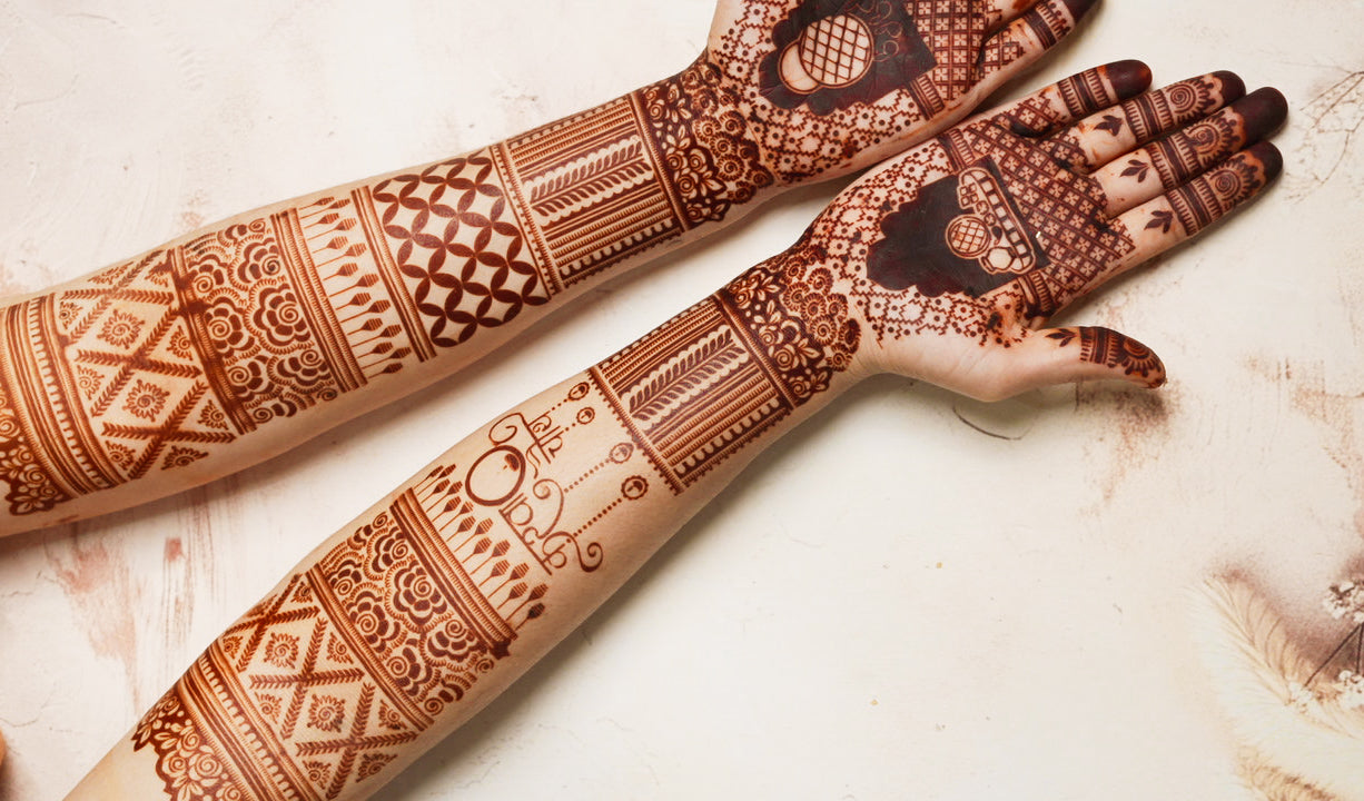 Karwachauth Mehendi Stencil AHKD03