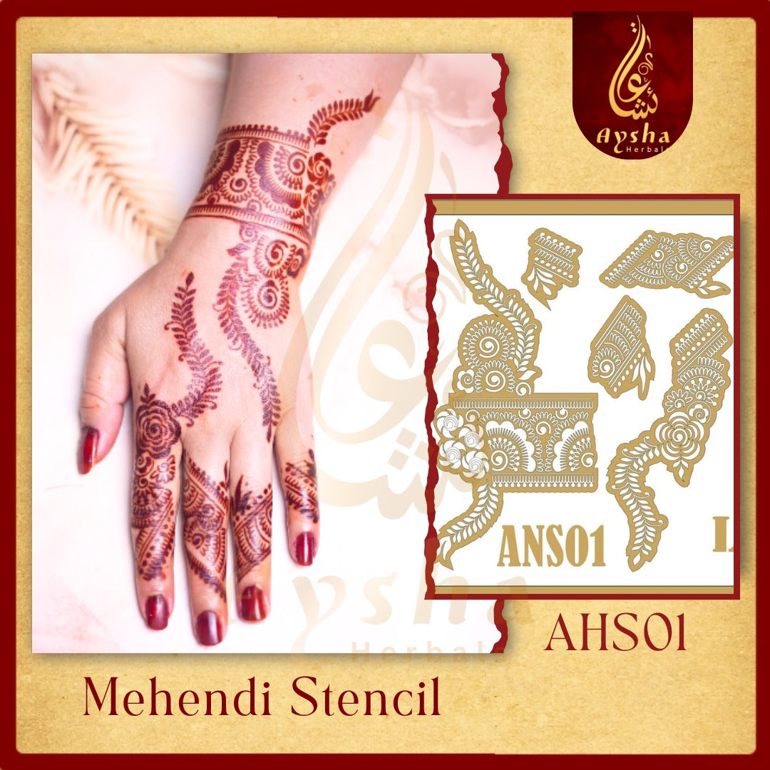 Mehendi Stencil AHSO1