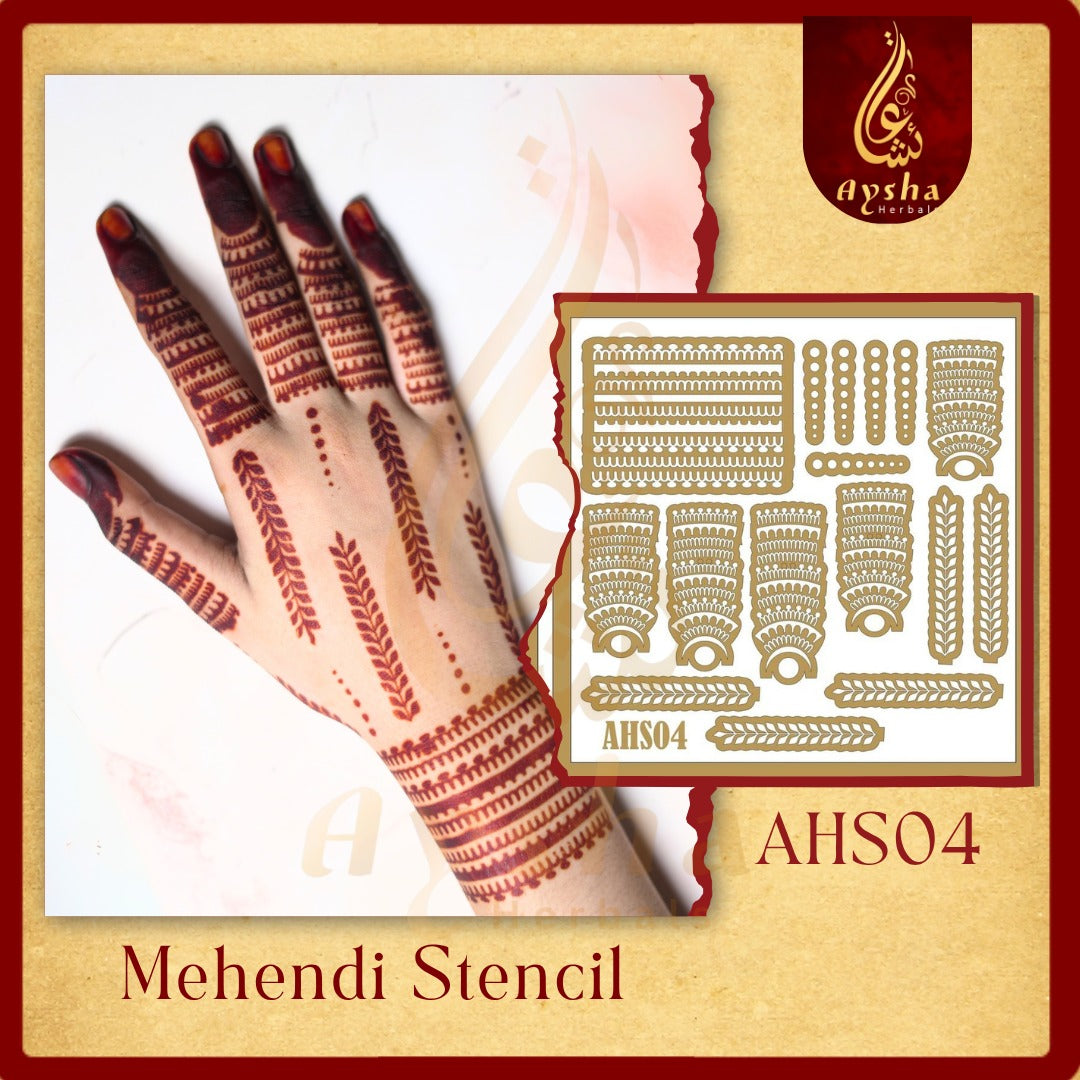 Mehendi Stencil AHSO4