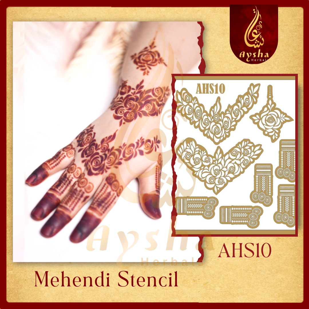 Mehendi Stencil AHS10