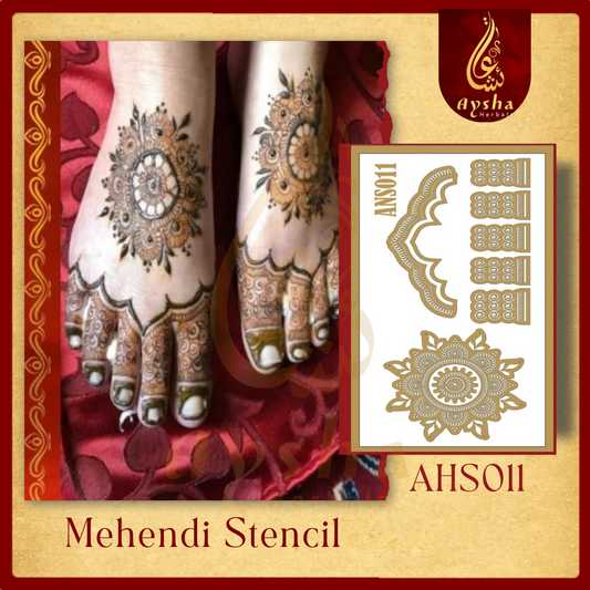Mehendi Stencil AHSO11