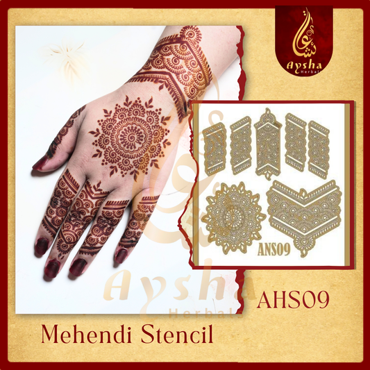 Mehendi Stencil AHSO9
